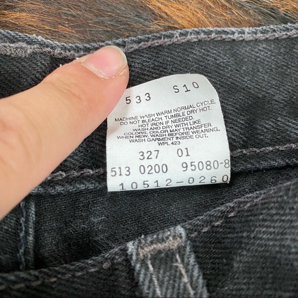 Levi's Vintage 512 Tapered Leg Slim Fit Jeans Blk - Picture 3 of 15